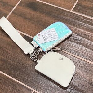lululemon athletica Iridescent and White Wristlet Set